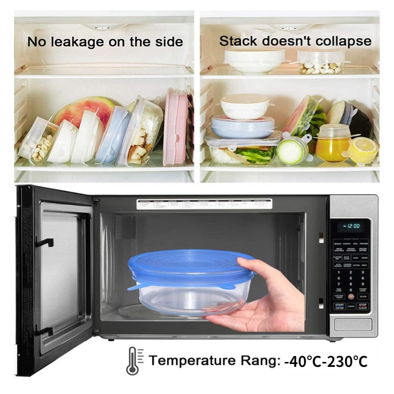 Tampa de Silicone Para Alimentos